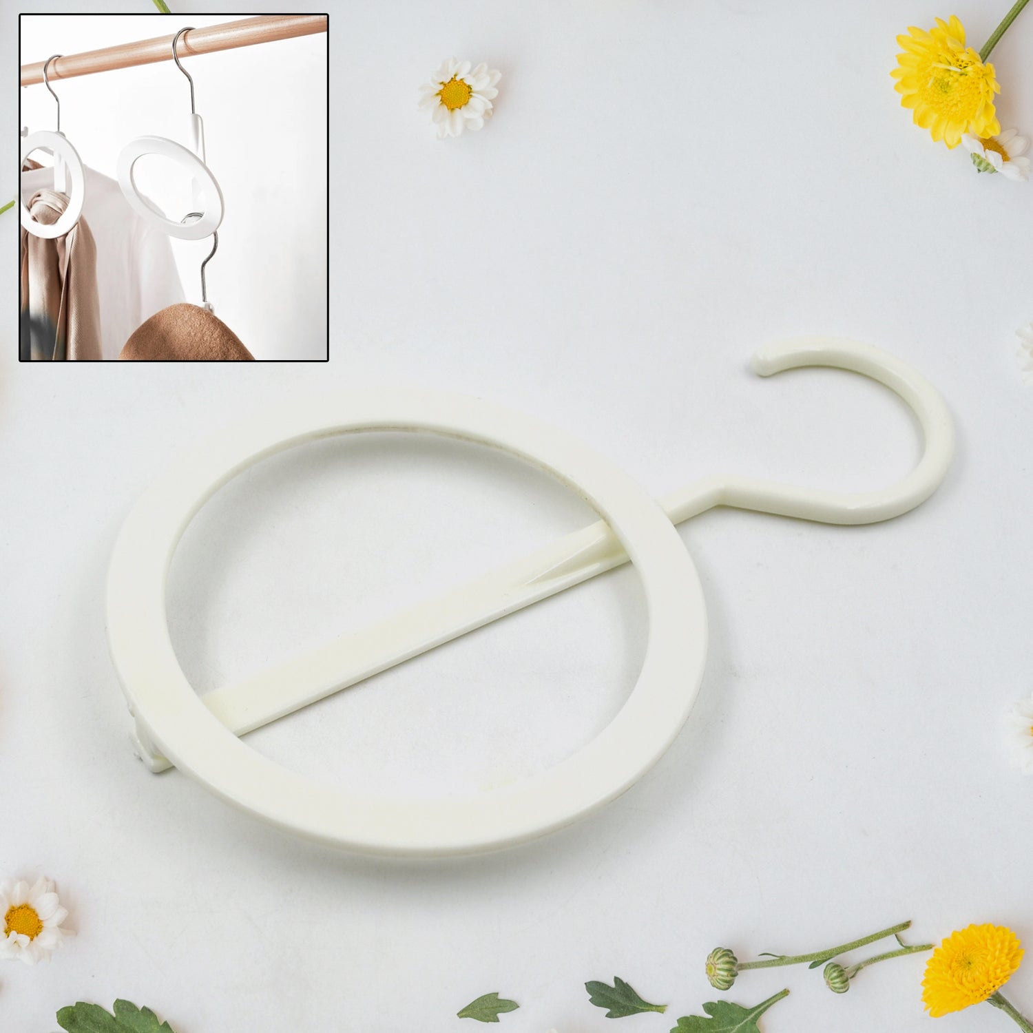 17554 Plastic Circle hanger Hat, Closet, Joint Hanger, Rings Hanger, Hat Storage, Towel, Hanger Hook, Bag Hanger Storage for Wall, Door, Closet, Bathroom (1 Pc) 17554 Plastic Circle hanger Hat, Closet, Joint Hanger, Rings Hanger, Hat Storage, Towel, Hanger Hook, Bag Hanger Storage for Wall, Door, Closet, Bathroom (1 Pc)